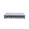 Switch Monitoreable PoE+ / 8 puertos 10/100 Mbps PoE+ / 1 puerto 10/100/1000 Mbps de Uplink / PoE hasta 250 metros / conexión remota desde Hik-ParnerPro / 110 W