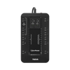 UPS de 750 VA/450 W, Topología Standby con Modo Ahorrador ECO, Entrada 120 Vca NEMA 5-15P, Con 12 Tomas NEMA 5-15R