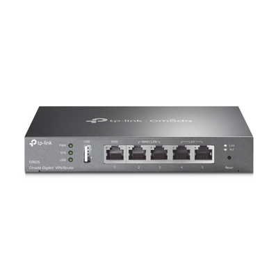 Router VPN - SDN Multi-WAN Gigabit / 2 puerto LAN Gigabit / 1 puerto WAN Gigabit / 2 puertos configurables LAN/WAN / 25,000 Sesiones Concurrentes / Administración Centralizada OMADA SDN