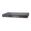 Switch Administrable L2 de 16 Puertos PoE+ y 2 Puertos Compartidos Gigabit TP/SFP