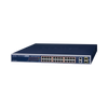 Switch administrable de 24 puertos 10/100TX PoE+ y 2 puertos combo TP/SFP Gigabit