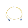 Jumper de Fibra Óptica Monomodo (OS2), XGLO, Riser, LC/UPC-LC/UPC Duplex, OFNR, Color Amarillo, 1 Metro