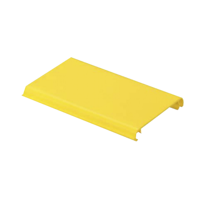 Tapa Con Bisagra a Presión Para Canaleta FiberRunner™ FR4X4YL6, de PVC Rígido, Color Amarillo, 1.8 m de Largo