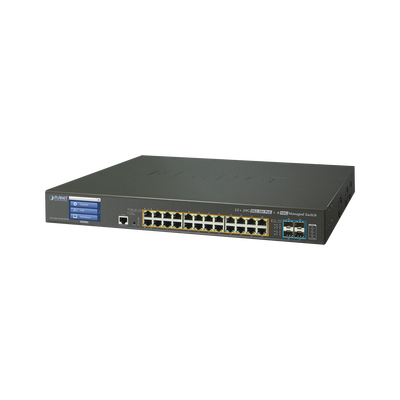 Switch Administrable L3 24 puertos 10/100/1000 Mbps c/Ultra PoE 400 Watts, 4 Puertos 10G SFP+