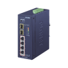 Switch PoE Industrial No Administrable de 4 Puertos PoE 10/100/1000T 802.3at, 2 Puertos SFP 10/1000X