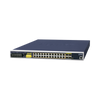 Switch PoE Industrial Capa 3, Con 24 Puertos PoE Gigabit  802.3af/at, 4 Puertos SFP Compartidos 100 / 1000X, Soporta temperaturas extremas de -40 ~ 75°C