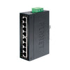 Switch industrial de 8 puertos 10/100Mbps -40~75°C