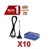 KIt de 10 Comunicadores de Alarma MINI012G con Antena 2G / Incluyen 1 Año de Cobertura / Aplicación Gratuita / Cero Configuración / Compatible Honeywell/DSC/CROW/PIMA