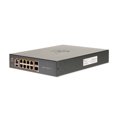 Switch PoE cnMatrix Ex1010-P / 8 Puertos Gigabit PoE 802.3af/at + 1 SFP / Capa 2 / Gestión en la Nube Gratuito / cnMaestro X Gratis