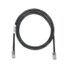 Cable de parcheo UTP Categoría 5e, con plug modular en cada extremo - 1 m. - Negro