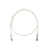 Cable de parcheo UTP Categoría 6, con plug modular en cada extremo - 2 m. - Blanco Mate