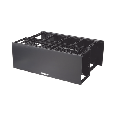 Organizador de Cables Horizontal NetManager, Doble (Frontal y Posterior), Para Rack de 19in, 4UR