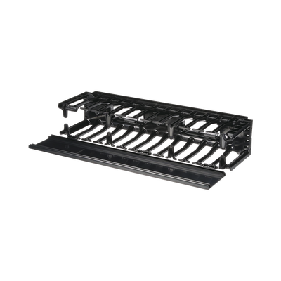 Organizador de Cables Horizontal NetManager, Sencillo (Solo Frontal), Para Rack de 19in, 2UR