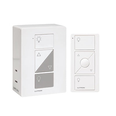 Kit, adaptador y control remoto PICO, Ideal para lamparas, tiene 3 funciones atenuador, on/off, repetidor señal p/Caseta Wireless, agregue al HUB de Caseta y use su App