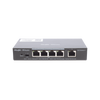 Switch Administrable PoE con 5 puertos Gigabit, 4 PoE 802.3af/at, gestión gratuita desde la nube, 54w