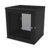 Gabinete de Pared Fijo, Puerta Perforada, Rack 19in,  de 12 Unidades de Rack