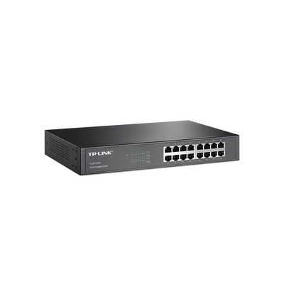 Switch Gigabit no administrable de 16 puertos 10/100/1000 Mbps para escritorio/rack