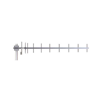 Antena Yagi para exterior para 14 elementos, frecuencia 824-896 MHz, ganancia 16 dBi, conector N-hembra.