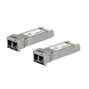 UFiber Módulo SFP+ 10G, transceptor MiniGibic MultiModo 10 Gbps, distancia 300m, conectores LC, paquete de 2 piezas