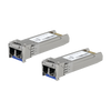 UFiber Módulo SFP+ 10G, transceptor MiniGibic MonoModo 10 Gbps, distancia 10 km, conectores LC, paquete de 2 piezas