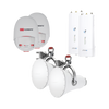 Enlace completo para Backhaul en 5 GHz hasta 1 Gbps con radios AF5XHD de Ubiquiti y Ultra Horn, ultra rechazo al ruido para enlaces largos, sin perdidas