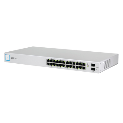 Switch UniFi capa 2 administrable de 26 puertos Gigabit (24 eth. y 2 SFP) Throughput 38.69 Mpps