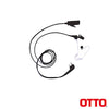 Micrófono-Audífono Profesional de 2 Cables para KENWOOD NX200/300/410/5000, TK-480/2180/3180