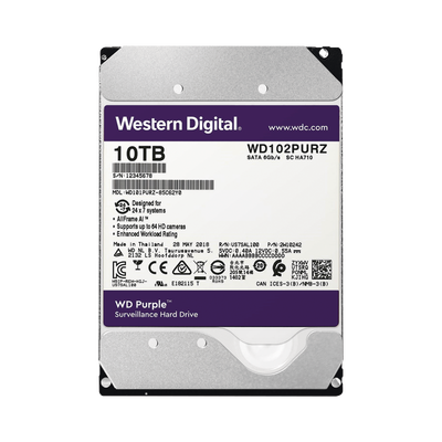 Disco duro WD de 10TB / 7200RPM / Optimizado para Videovigilancia