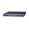 Switch Administrable L2+ de 24 puertos 10/100/1000T PoE+ con 4 puertos combo TP/SFP Gigabit