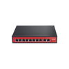 Switch PoE (802.3af/at/bt) / No administrable de largo alcance / Hasta 250m / 8 x 10/100Mbps (PoE) + 2 x Puertos Gigabit Uplink, / Hasta 120 W