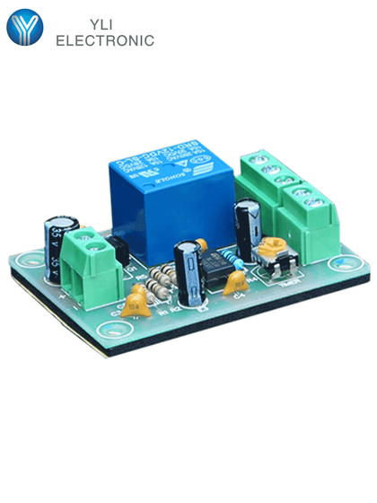 YLI PCB505 - Modulo de retardo de tiempo / Salidas  NC y NO / Conexión de botón / Voltaje 12 VDC / Ajustable 1 a 30 segundos / Salida Pulso Húmedo